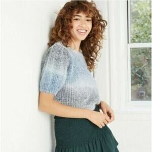 Wild Fable Gray Spacedye Pullover Sweater